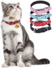 Lumimi - Collar para gato, collar para cachorro, piel auténtica, longitud ajustable, fácil de limpiar, duradero y seguro, incluye cascabel y perforador, multicolor - BESTMASCOTA.COM