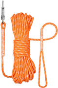 TagME - Correa de entrenamiento para perros pequeños, correa flotante de color naranja, 1/4 pulgadas por 15/30/50 pies - BESTMASCOTA.COM