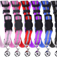 PUPTECK - Collar reflectante para gato, 6 unidades, con campana - BESTMASCOTA.COM