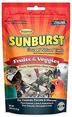 Higgins Sunburst Fruits & Veggies Gourmet Treats Conures, Parrots & Macaws - BESTMASCOTA.COM