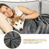 petacc Waterproof Dog Blankets with Reversible Design, Liquid Proof Pet Blanket for Bed Couch Sofa, Soft Warm Flannel Sherpa Sleep Mat for Dog Cat, Waterproof Dog Bed Cover-Machine Washable, 80”x55 - BESTMASCOTA.COM