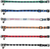 BWOGUE Collar para gato con campana – 6 paquetes de colores clásicos a cuadros, collares de seguridad ajustables para cachorro de gatito - BESTMASCOTA.COM