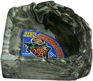 Zoo Med Reptile Rock - Plato de agua para esquina - BESTMASCOTA.COM