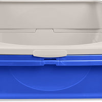 Van Ness CP5 Sifting Cat Pan/Litter Box with Frame, Blue/Gray - BESTMASCOTA.COM