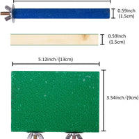 Petsvv 4 piezas de juguete de percha de pájaro, percha de madera, soporte de perca, plataforma de perca, barra de molienda, accesorios de jaula, juguetes de ejercicio, periquitos, cacatúa, hámster, ratón de rata gerbular - BESTMASCOTA.COM