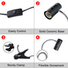 Aomryom Pinza de fijación de lámpara para reptiles y anfibios, iluminación de Hábitat y soporte ajustable, para uso de lámparas de calor para mascotas, color negro - BESTMASCOTA.COM