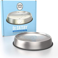 Dr. Catsby - Cuenco de agua, apto para batidoras, acero inoxidable, antideslizante, apto para lavavajillas, también puede prevenir el acné - BESTMASCOTA.COM