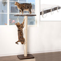 PetFusion Ultimate - Percha de escalada para ventana de gato (45.0 in de alto, diseño moderno, simplemente succiona a la ventana. - BESTMASCOTA.COM