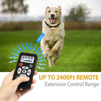 Dog Training Collar With Remote, Rechargeable Dogs Shock Collar 2400Ft Range Waterproof Bark Training Collars with 4 Correction Modes, Automatic, Shock, Vibration, Beep for Dogs Small, Medium, Large - BESTMASCOTA.COM