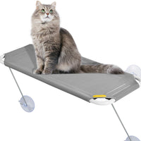 LsaiFater All Around 360° Sunbath and Lower Support Safety Iron Cat Window Perch, Cat Hammock Window Seat for Any Cats - BESTMASCOTA.COM