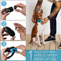 DogRook - Collar de corteza humano, sin choque, acción sin control remoto, modos de vibración y cuidado del sonido, para razas de perros pequeñas, medianas y grandes, sin daño, control de vibración reflectante - BESTMASCOTA.COM