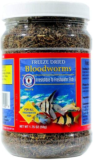 SAN FRANCISCO BAY Brand Freeze Dried Bloodworms 1.75oz - BESTMASCOTA.COM