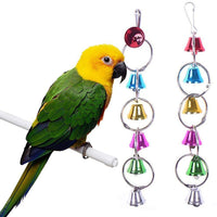 BWOGUE - 5 piezas de juguetes colgantes para pájaros, jaula para pájaros, hamaca, columpio, juguete colgante para pequeños periquitos, cacatúas, conures, macaws, loros, pájaros de amor, pinzones. - BESTMASCOTA.COM