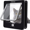 CEESC Puerta para gato, puerta magnética para mascotas con cerradura giratoria de 4 vías para gatos, gatitos y gatitos, versión actualizada - BESTMASCOTA.COM