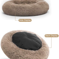 MIXJOY Cama ortopédica para perro, cómoda cama redonda para perro, ultrasuave, lavable, para perro y gato, cojín cama (22.8 in/29.9 in/35.8 in) - BESTMASCOTA.COM