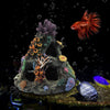 PINVNBY - Decoración de acuario de coral, resina para pecera, roca, montaña, cueva, adornos, Betta Fish House, para Betta, reposo, esconderse, jugar a la raza - BESTMASCOTA.COM