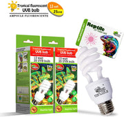 CULLEN 2 Pack UVB Reptile Light Bulb/Lamp 10.0UVB Energy Saving Lamps Heat Lamp Basking Spot Lamp for Reptile Turtle Bearded Dragons and Amphibians with UV Tester Card - BESTMASCOTA.COM