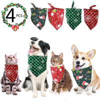 FINDMAG Bandana triangular para perro, reversible, a cuadros, para pintar, baberos, bufanda, lavable y ajustable, juego de pañuelos para perros, gatos, mascotas - BESTMASCOTA.COM