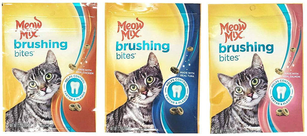 Meow Mix – Juego de 3 bolsas de sabor (pollo, tuna, salmón, 2,25 oz cada uno) - BESTMASCOTA.COM