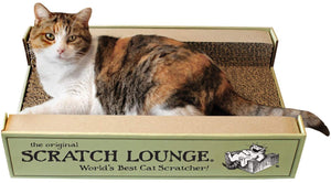 El mejor arañador para gatos del mundo, The Original Scratch Lounge, incluye manta para gatos - BESTMASCOTA.COM