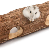 Niteangel Natural Wooden Hamster Mouse Tunnel Tube Toy Forest Hollow Tree Trunk - BESTMASCOTA.COM