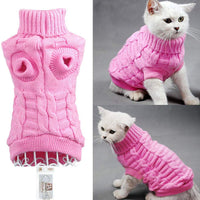 Suéter tejido cuello de tortuga Bro'Bear para perros y gatos pequeños. - BESTMASCOTA.COM