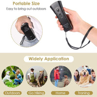 Zomma - Repelente de perro de mano, infrarrojo ultrasónico, tapón de corteza + entrenamiento para perros de buen comportamiento - BESTMASCOTA.COM