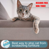 Cinta disuasoria para gatos I-pure items – Cinta antiarañazos para entrenamiento de gatos – 3 pulgadas x 30 yardas de doble cara para alfombras, alfombras, muebles, sofás, puertas - BESTMASCOTA.COM