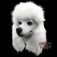 CreepyParty - Máscara de látex para disfraz de Halloween, color blanco - BESTMASCOTA.COM