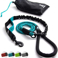 SparklyPets Heavy Duty Rope Bungee Leash for Large and Medium Dogs with Anti-Pull for Shock Absorption - No Slip Reflective Leash for Outside - BESTMASCOTA.COM
