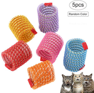 iSmarten - Muelles coloridos de plástico para gatos, gatitos, mascotas (color al azar) - BESTMASCOTA.COM