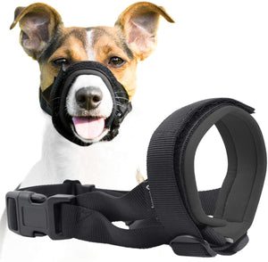 Suave protector de bozal para perros – evita morderse no deseado masticar de forma segura ajuste cómodo – acolchado de neopreno suave – no más rozaduras – Guía de entrenamiento incluida ayuda a construir lazos para mascotas - BESTMASCOTA.COM