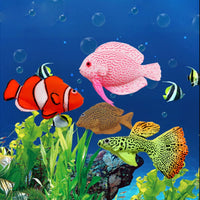 gootrades - Juego de 3 piezas de peces artificiales efecto brillante para acuario decoración flotante - BESTMASCOTA.COM