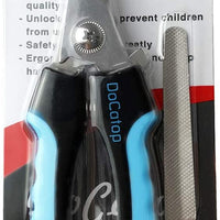 Dog Nail Clippers Pet Nail Trimmers Nail File Set Razor Sharp Blades Safety Guard Sturdy Non Slip Handles Professional Grooming Tool for Large and Small Animals Vet Recommended (BIUE1) - BESTMASCOTA.COM