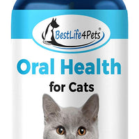 Oral Health for Cats Dental Treatment - Natural Stomatitis and Gingivitis Solution is Highly Effective for Feline Mouth Issues Including Tartar and Inflammed Gums - Easy to Use (450 pills) - BESTMASCOTA.COM