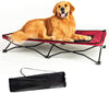 YEPHHO Cama plegable grande para mascotas, portátil, transpirable, de malla, para dormir, 46 pulgadas de largo - BESTMASCOTA.COM