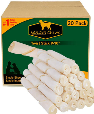 Golden Chews Natural Roll Twist Sticks 9-10