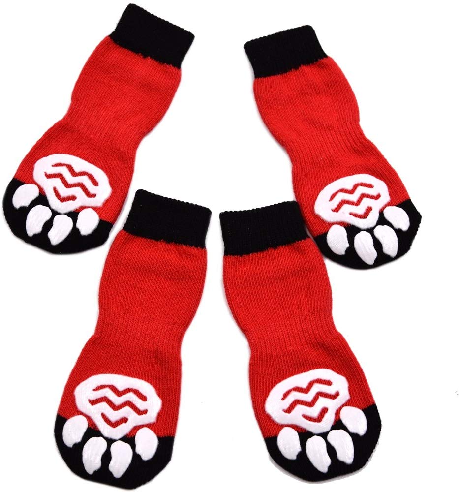 Calcetines antideslizantes para perros de Expawlorer, control de tracción para uso interior, protección de patas - BESTMASCOTA.COM