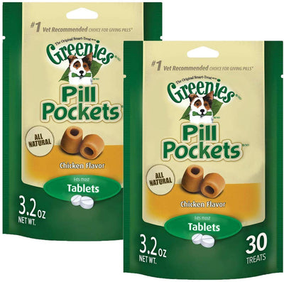 Greenies Pill Pocket Soft Dog Treats - Pollo, Tableta - BESTMASCOTA.COM