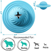 Wisedom Dog Treat Ball IQ Juguete interactivo para dispensar comida para perros medianos y grandes - BESTMASCOTA.COM