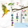 Zacro - 7 piezas de juguetes para pájaros - Juguetes coloridos para masticar, jaula para pájaros con campanas y pinzas, juguetes para pájaros pequeños y medianos, peonía, loro, Myna, sol dorado, guacamayos, - BESTMASCOTA.COM