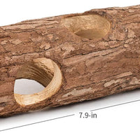 Niteangel Natural Wooden Hamster Mouse Tunnel Tube Toy Forest Hollow Tree Trunk - BESTMASCOTA.COM