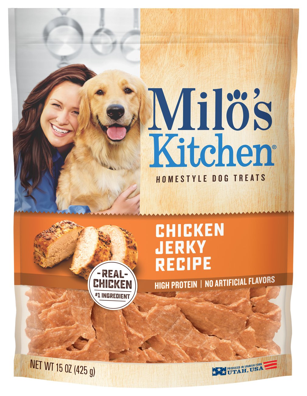 Milo DE COCINA simplemente pollo Jerky perro Treat - BESTMASCOTA.COM