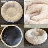 Docatgo Cama para mascotas, cama para gato de donut, lujosa cama de piel sintética para perro y gato (redonda) - BESTMASCOTA.COM
