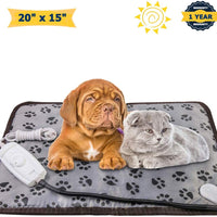 OTOFY Almohadilla de calentamiento para mascotas, alfombrilla de calor para perro, gato, interior, eléctrica, impermeable, almohadilla calentada para perro con cable resistente a las masticaciones, manta calentadora para mascotas - BESTMASCOTA.COM