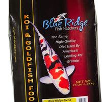 Blue Ridge Fish Food Pellets, Koi y Goldfish Fórmula de crecimiento, Mini 1/8" y estándar 3/16" Pellet flotante, dieta equilibrada - BESTMASCOTA.COM