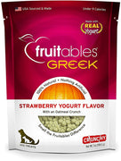 Fruitables Greek Strawberry Yogurt Crunchy Dog Treats - BESTMASCOTA.COM