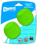 Canine Hardware Chuckit Erratic Ball Medium (2 unidades) - BESTMASCOTA.COM