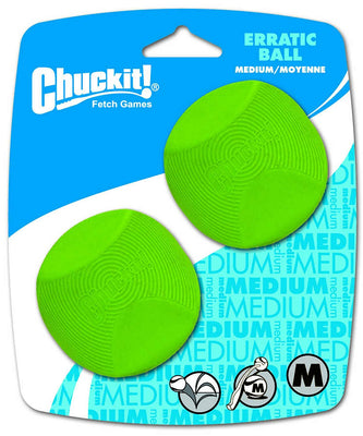 Canine Hardware Chuckit Erratic Ball Medium (2 unidades) - BESTMASCOTA.COM