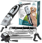 Pet Union Professional Dog Grooming Kit - Rechargeable, Cordless Pet Grooming Clippers & Complete Set of Dog Grooming Tools. Low Noise & Suitable for Dogs, Cats and Other Pets - BESTMASCOTA.COM